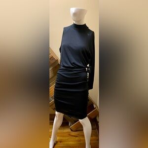 Express Ladies Knit Black Mock Turtleneck Dress NWT